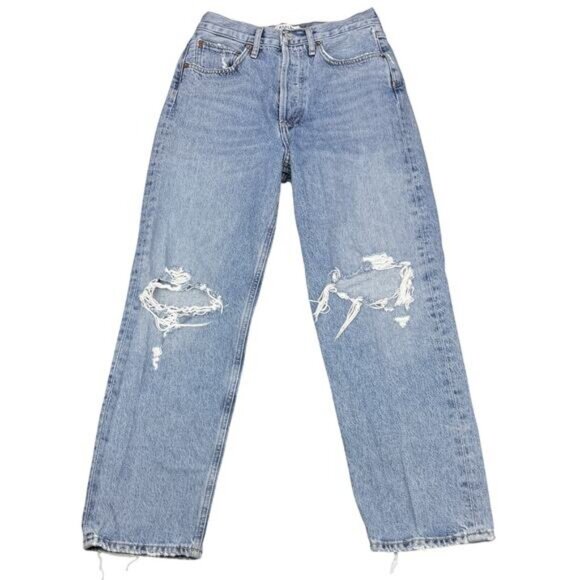 AGOLDE 90's Crop Jean Size 24 Suspend Blue - Picture 3 of 6